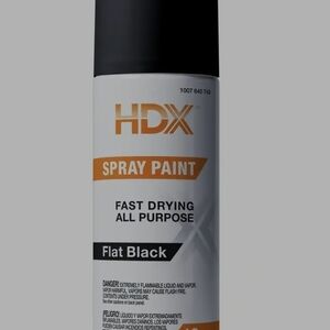 Flat Black Spray Paint for Wall Art